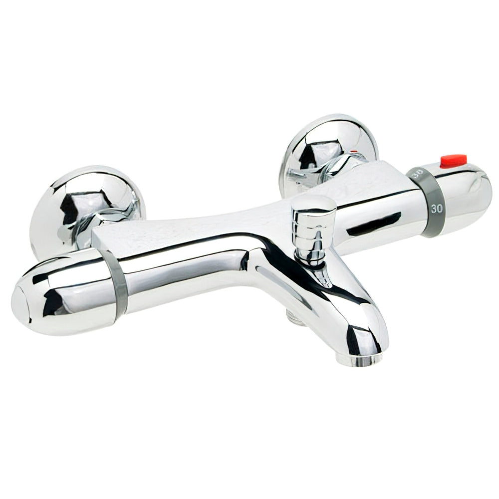Misturador termostático monocomando "flow line" para banheira e duche com cartucho cerâmico de ø 40 mm
