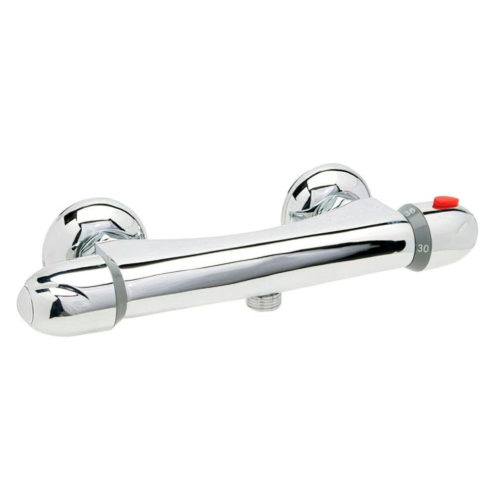 Misturador termostático monocomando "flow line" para chuveiro com cartucho cerâmico ø 40 mm
