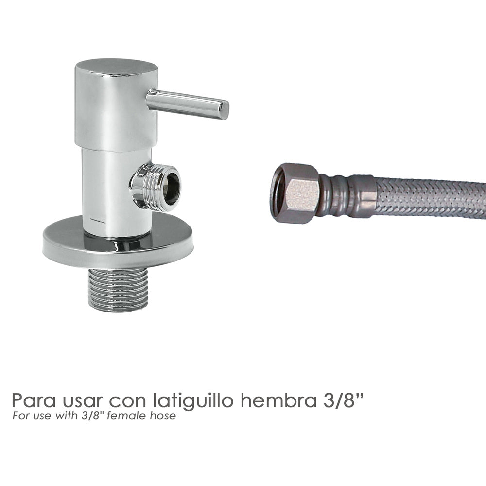 Ceramic Angle Valve 1/2" - 3/8"