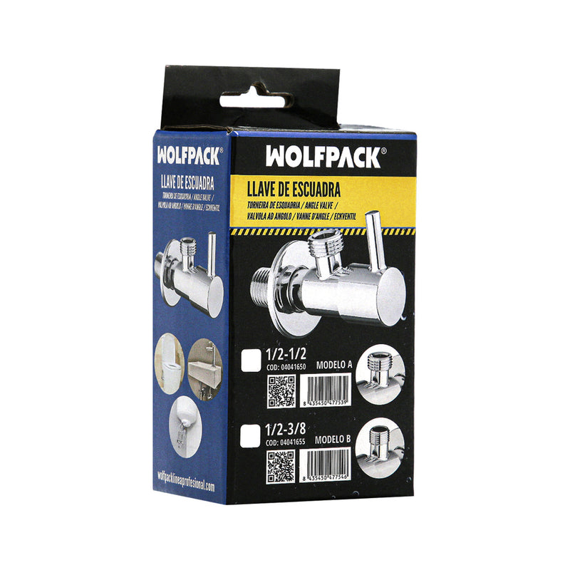 Llave de escuadra cerámica 1/2" - 3/8"