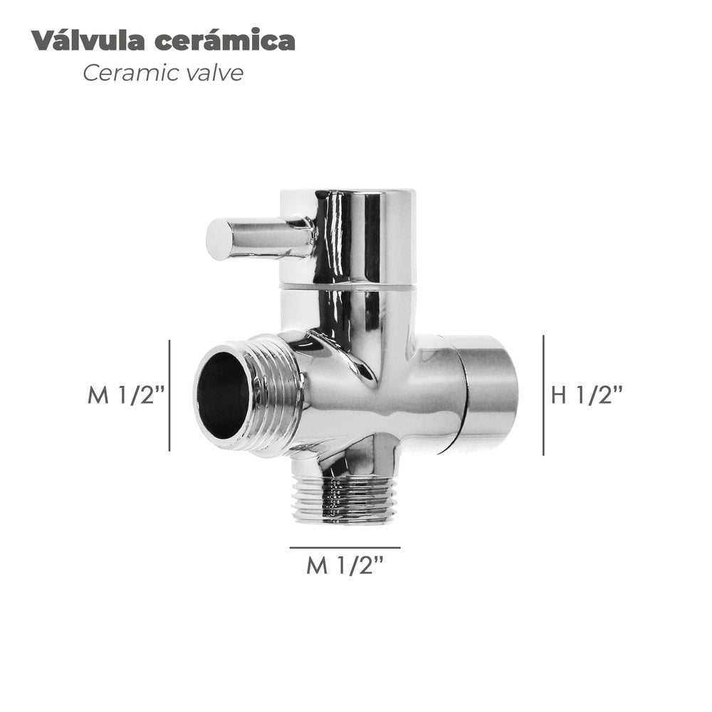 Bidet shower toilet with ceramic valve h 1/2" m 1/2" m 1/2"
