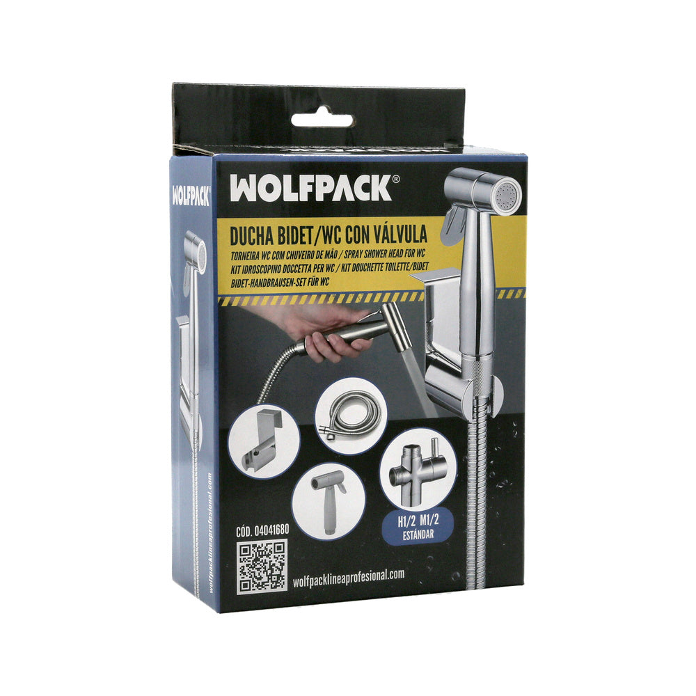Ducha bidet wc con válvula cerámica h 1/2"  m 1/2" m 1/2"