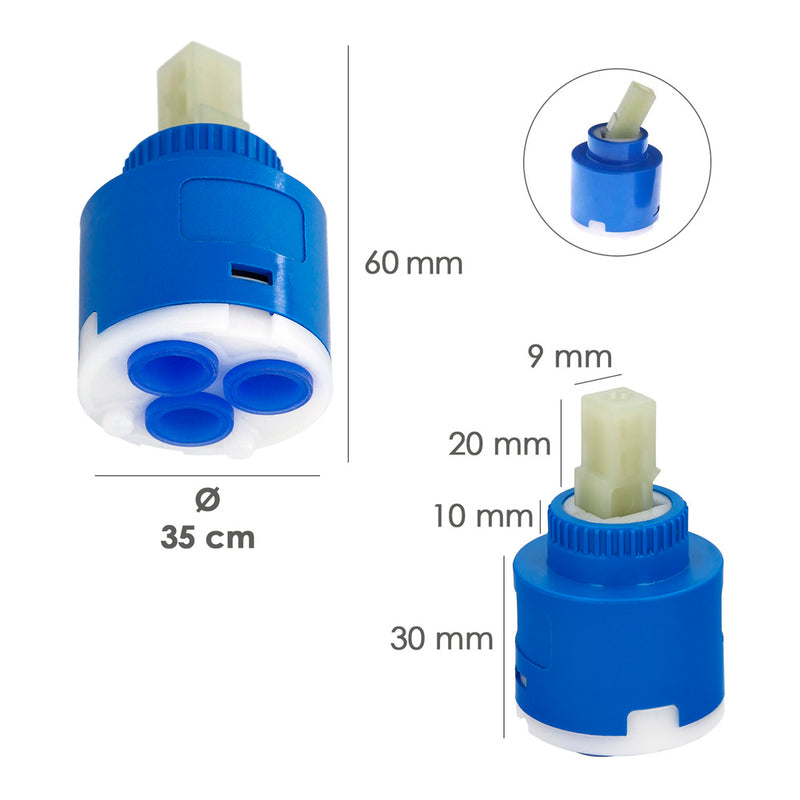 Cartucho ceramico ø 35 mm. recambio monomandos oryx
