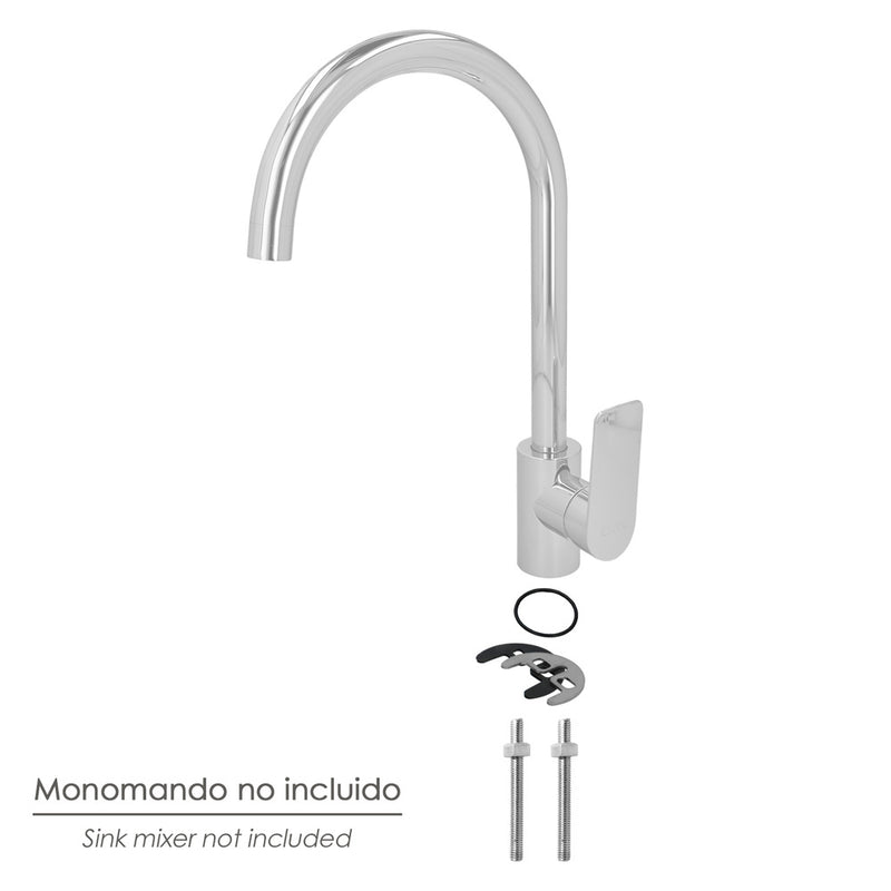 Kit instalacion monomandos, fijación monomandos, tornillos para grifos, sujección de grifos, sujección para monomandos