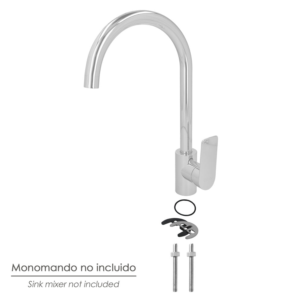 Kit de instalação monocomando, fixação monocomando, parafusos para torneiras, fixação de torneiras, fixação para monocomando.