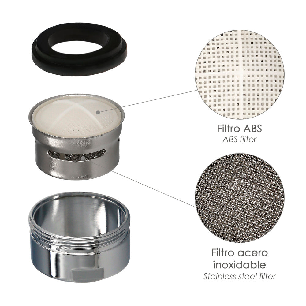 M28 Faucet Aerator (2 Pieces), Faucet Aerator Filter, Water Saver, Faucet Diffuser, Water Saving Aerator