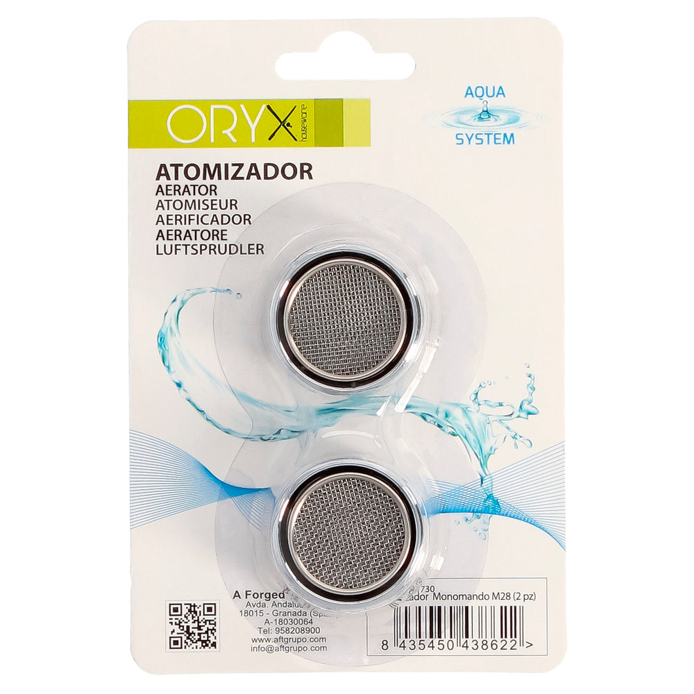 M28 Faucet Aerator (2 Pieces), Faucet Aerator Filter, Water Saver, Faucet Diffuser, Water Saving Aerator