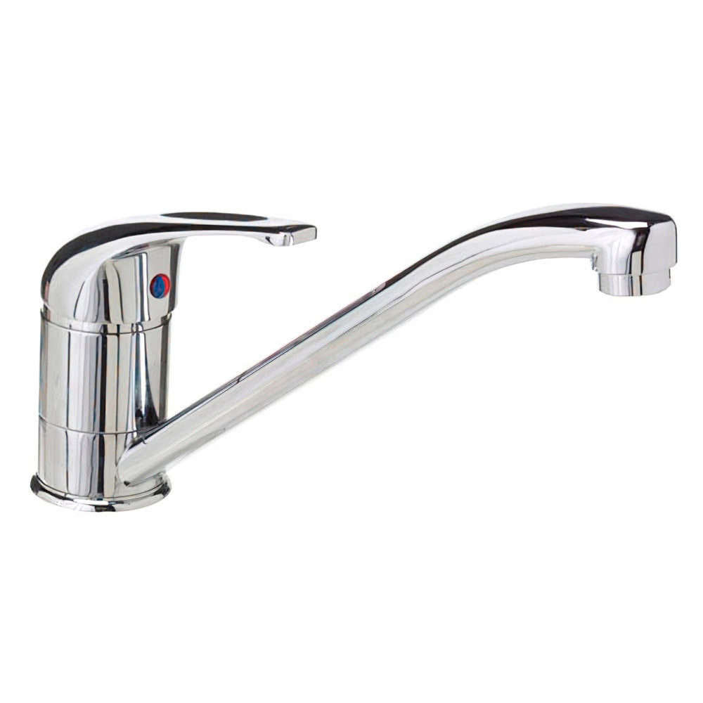 Torneira monocomando para lavatório com bico horizontal e cartucho cerâmico ø 40 mm