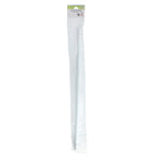 Barra extensível para cortina de duche, alumínio branco, 125 a 220 cm