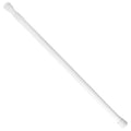 Barra extensível para cortina de duche, alumínio branco, 125 a 220 cm