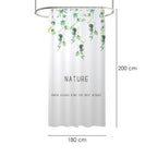 Nature shower curtain 180x200 cm waterproof