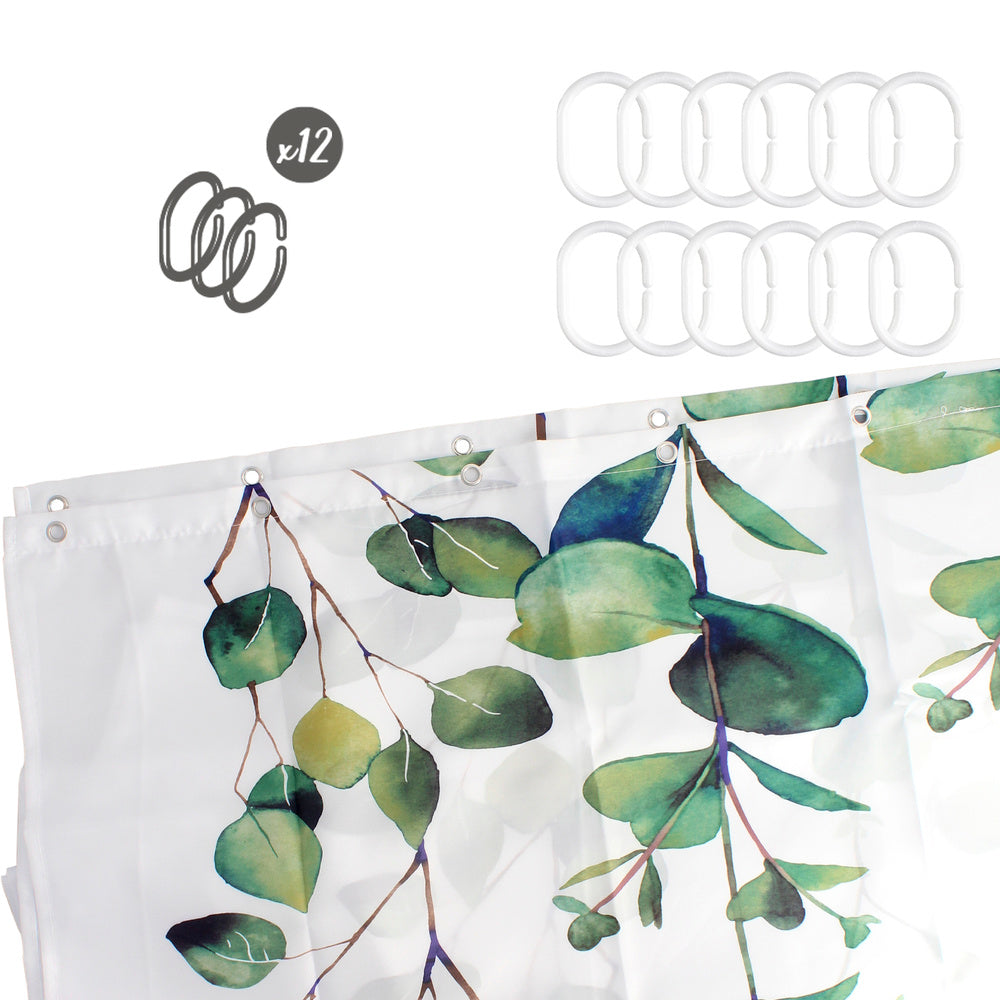 Nature shower curtain 180x200 cm waterproof