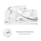 Shower curtain grey droplets 180x200 cm waterproof