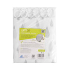 Shower curtain grey droplets 180x200 cm waterproof