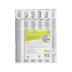White striped shower curtain 180x200 cm waterproof