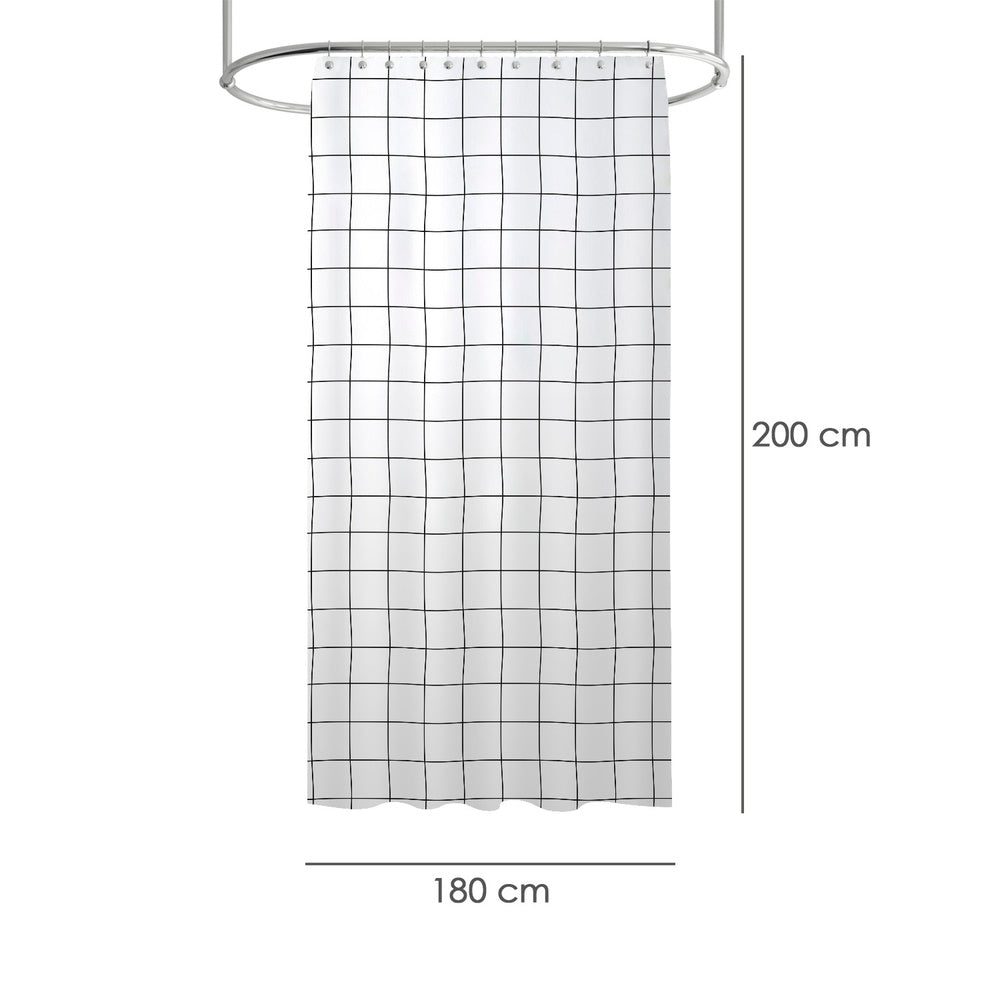 Cortina ducha cuadros 180x200 cm impermeable