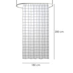 Cortina ducha cuadros 180x200 cm impermeable