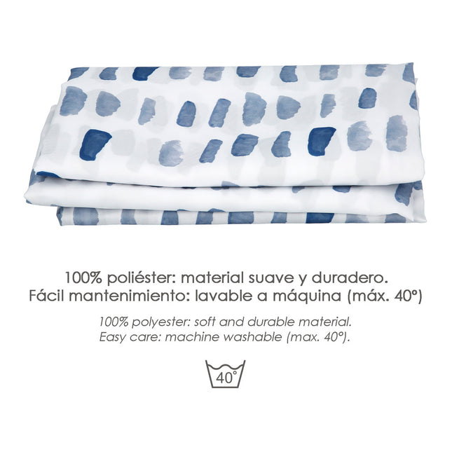 Cortina ducha matrix azul 180x200 cm. impermeable