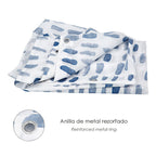 Blue Matrix Shower Curtain 180x200 cm Waterproof