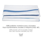 Blue stripe shower curtain 180x200 cm waterproof