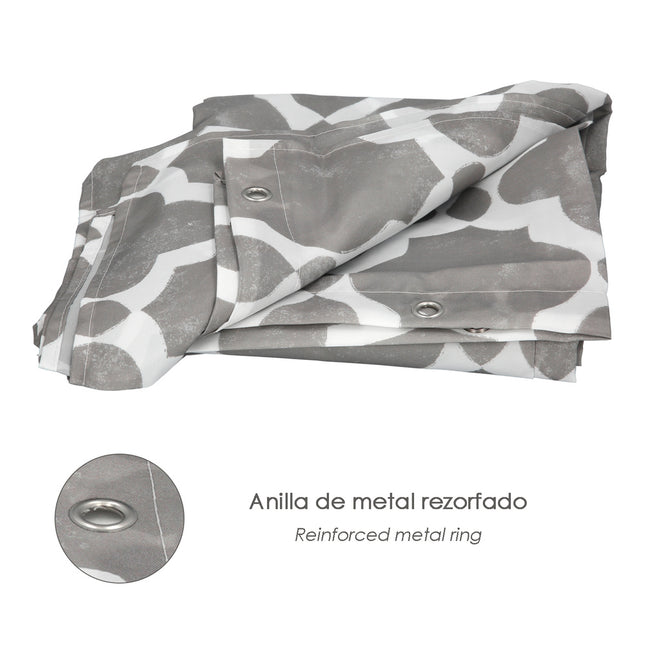 Cortina ducha vintage 180x200 cm. impermeable