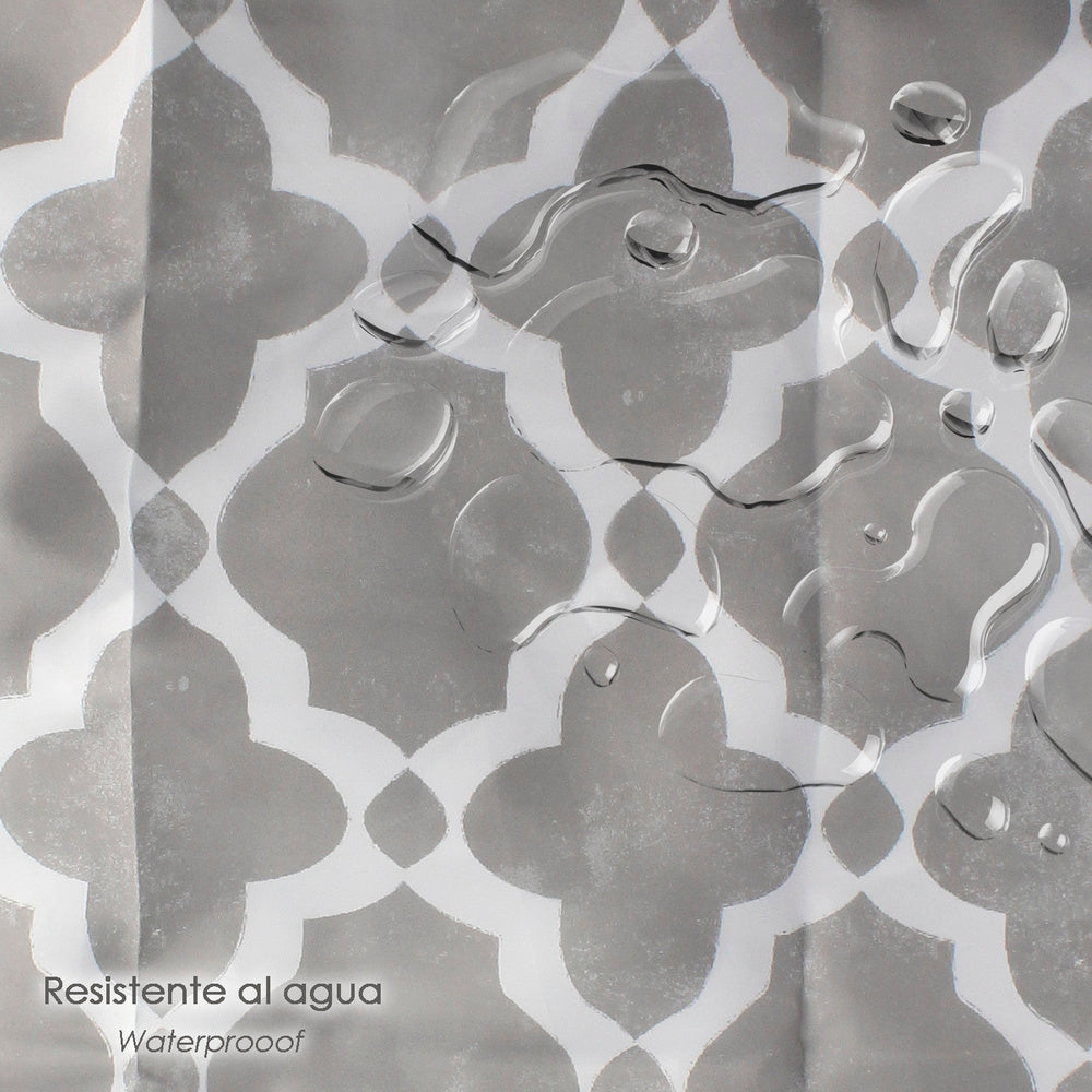 Cortina ducha vintage 180x200 cm impermeable