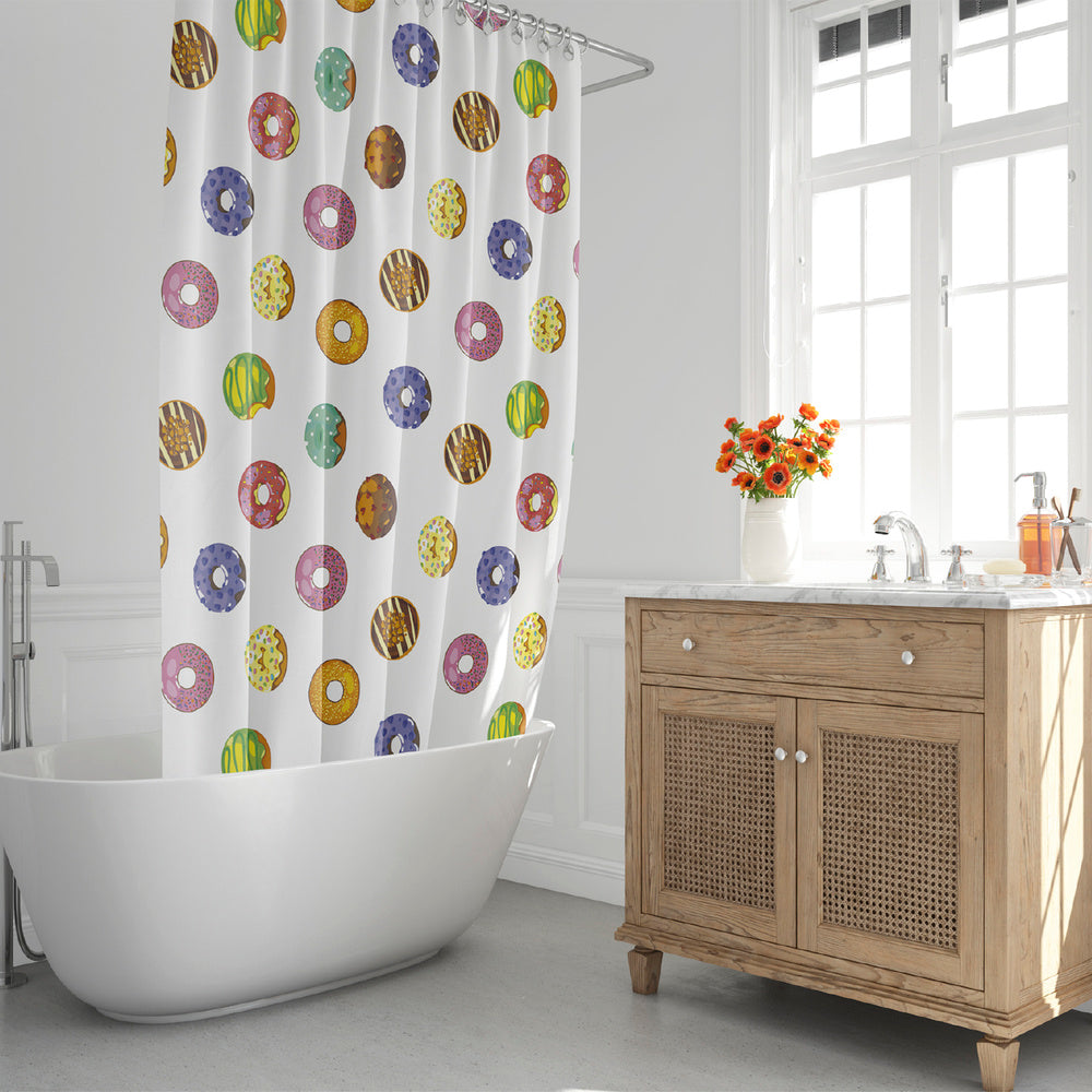Cortina ducha donuts 180x200 cm impermeable