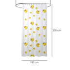 Rubber duck shower curtain 180x200 cm waterproof
