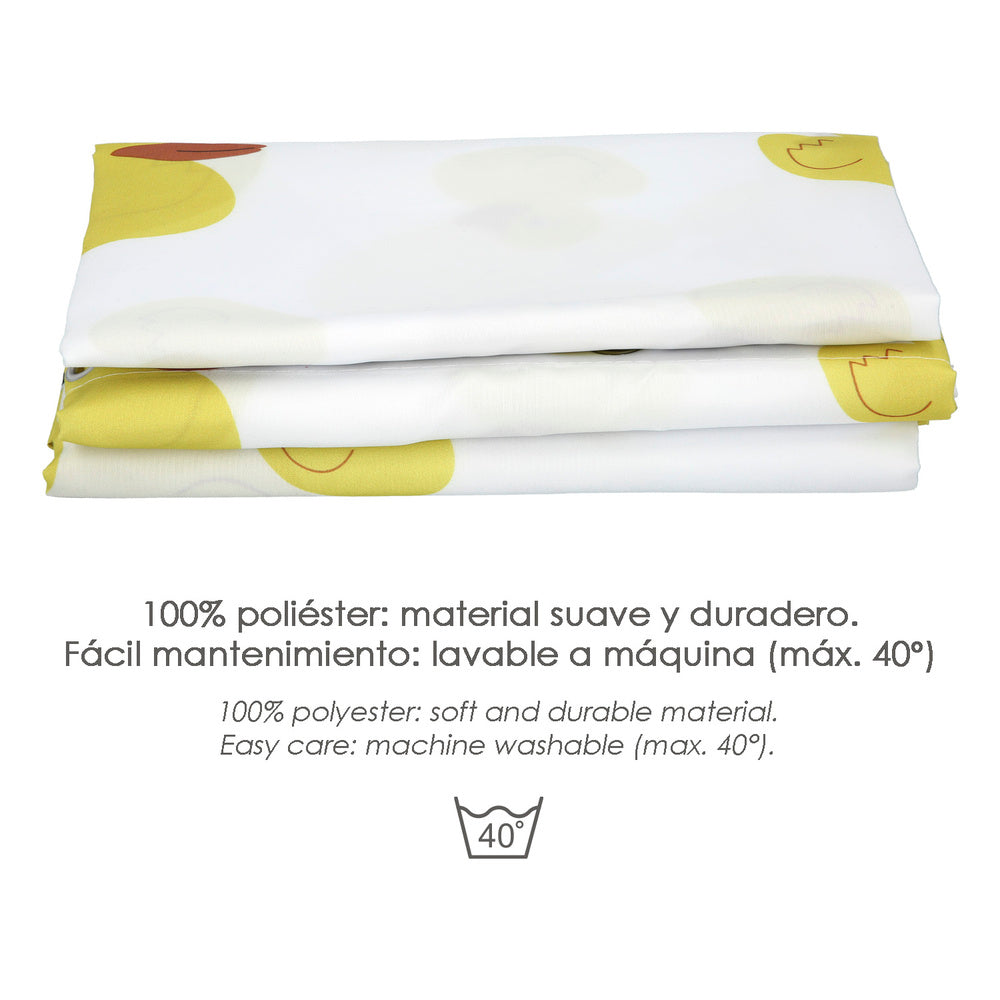 Rubber duck shower curtain 180x200 cm waterproof