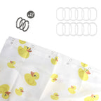Rubber duck shower curtain 180x200 cm waterproof