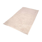 Alfombra baño poliéster chenilla 50x80 cm marrón.
