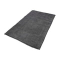 Alfombra baño poliéster chenilla 50x80 cm gris.