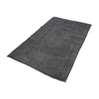 Alfombra baño poliéster chenilla 50x80 cm gris.