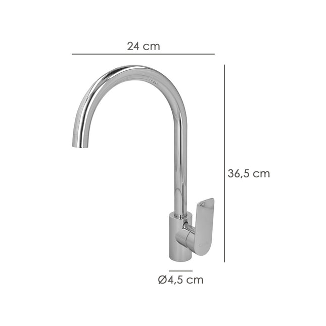 Monomando "hamburgo" fregadero instalacion fácil. cartucho cerámico de 35mm