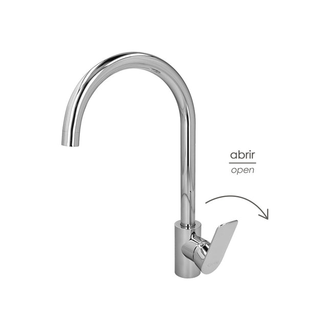 Monomando "hamburgo" fregadero instalacion fácil. cartucho cerámico de 35mm