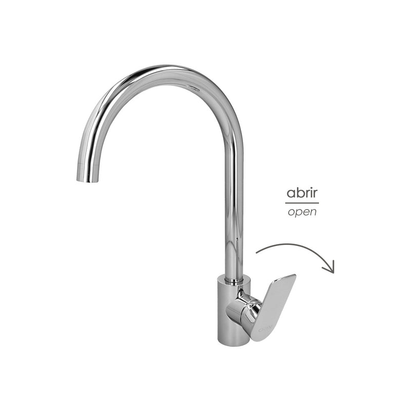 Monomando "hamburgo" fregadero instalacion fácil. cartucho cerámico de 35mm