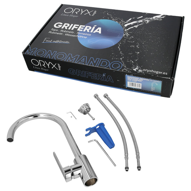 Monomando "hamburgo" fregadero instalacion fácil. cartucho cerámico de 35mm