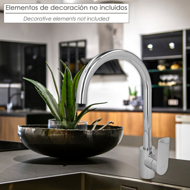 Monomando "hamburgo" fregadero instalacion fácil. cartucho cerámico de 35mm