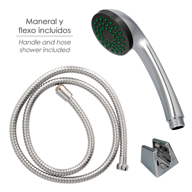 Monomando ducha "dresde" mezclador central grifo baño, grifo encimera, grifo cocina, grifo mezclador. cartucho ceramico ø 35 mm