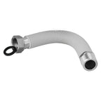 Extendable corrugated stainless steel water pipe. Length from 22.5 to 30 cm, 3/4" connections