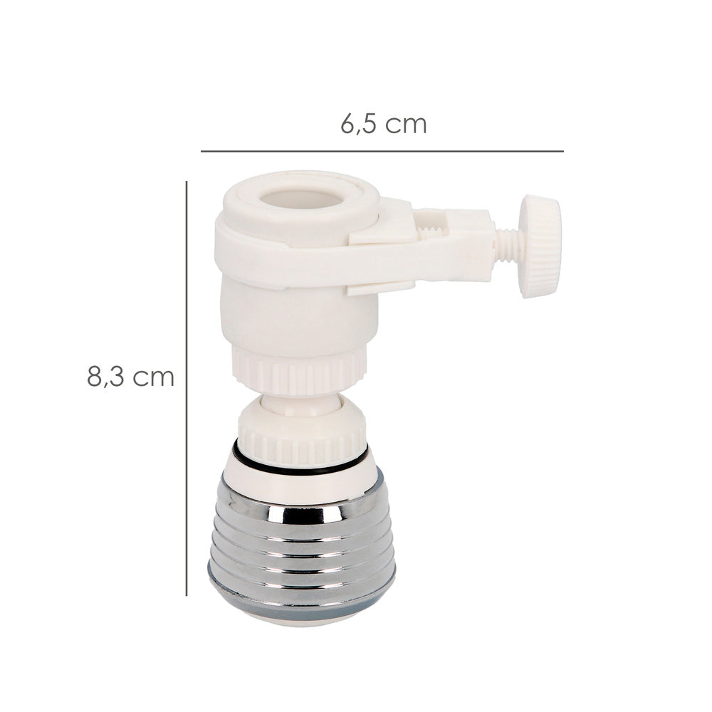 Economical aerator with ball joint with male/female adapter