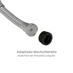 Atomizador  economizador metalico flexible con adaptador macho / hembra