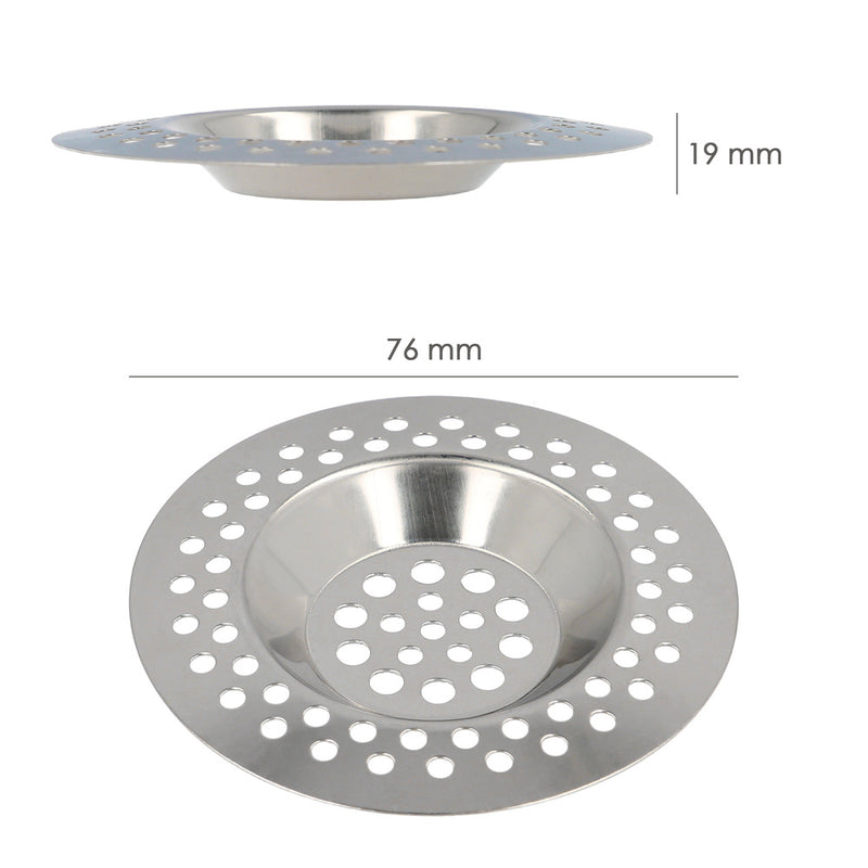 Filtro cestillo para lavabo / fregadero inoxidable 8 cm