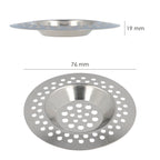 Filtro cestillo para lavabo / fregadero inoxidable 8 cm