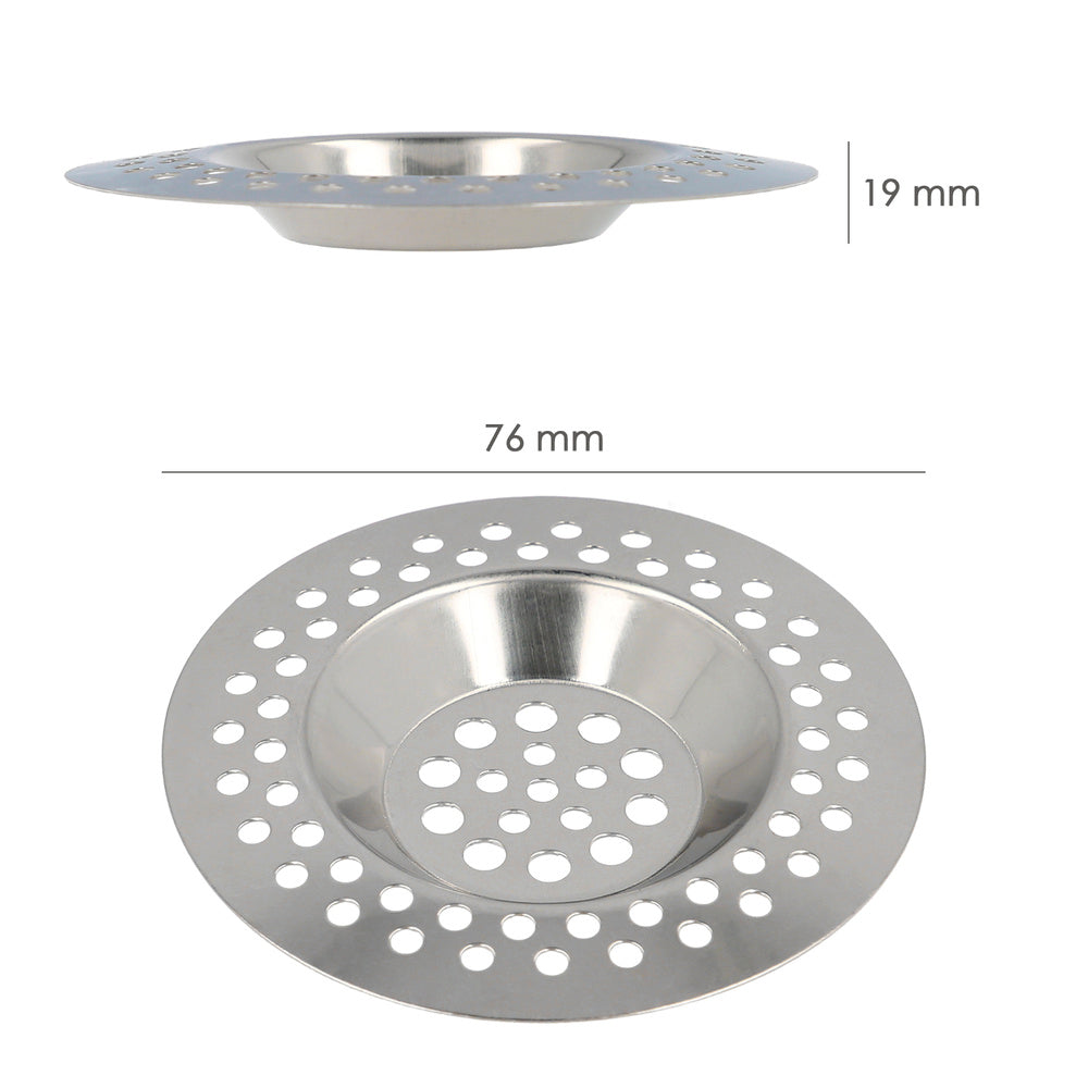 Stainless steel sink/basin strainer 8 cm