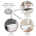 Filtro cestillo para lavabo / fregadero inoxidable 8 cm