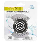 Filtro cestillo para lavabo / fregadero inoxidable 8 cm