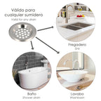 Filtro cestillo para lavabo / fregadero inoxidable 6 cm