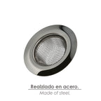 Filtro cestillo malla para lavabo / fregadero inoxidable ø 7,5 cm.