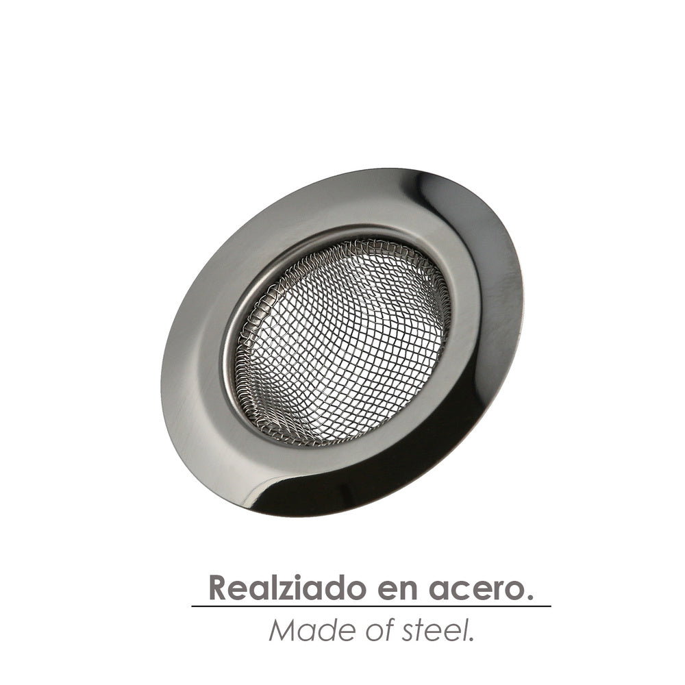 Filtro cestillo malla para lavabo / fregadero inoxidable ø 7,5 cm.